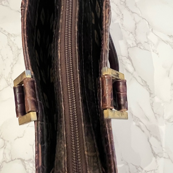 Yves Saint Laurent Vintage Rare Crock Embossed Handbag - Picture 9 of 15